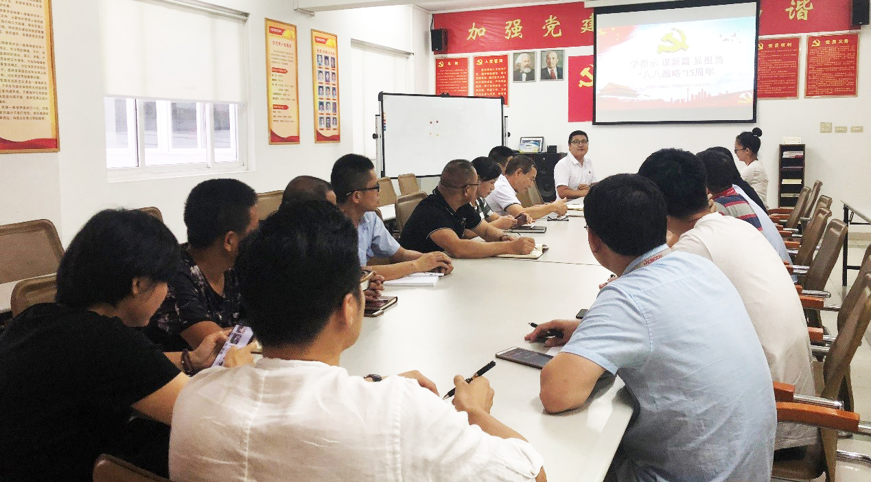 温州公司党总支开展学习“八八战略”主题党日活动