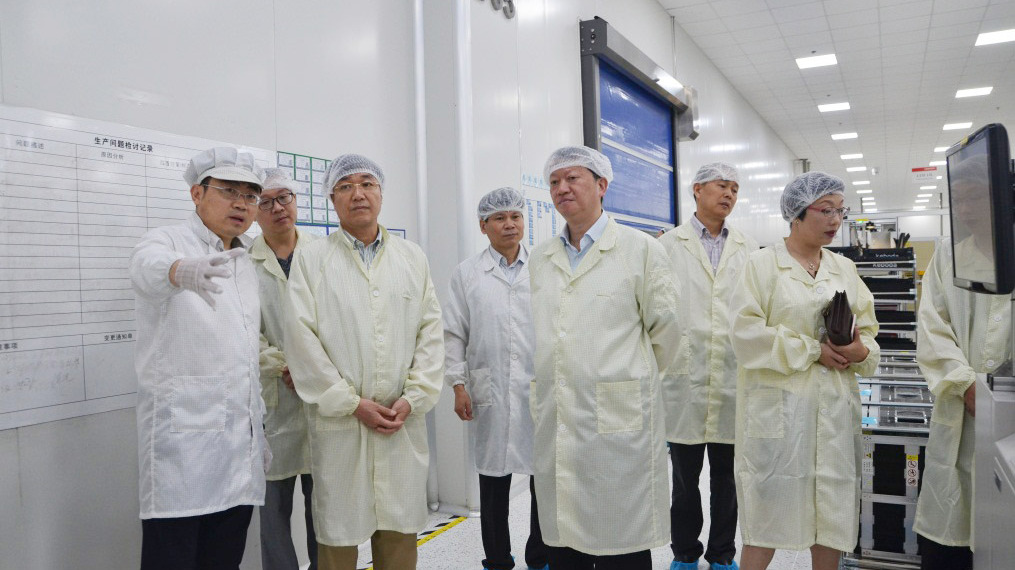 浙江省发改委副主任林骏一行莅临科博达嘉兴产业基地考察调研